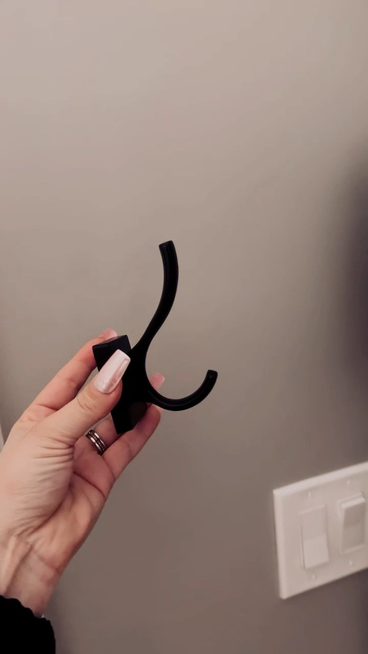 Matte black (or gold) hooks! Perfect to hang by the front or back door, in a mud room, or in the bathroom for robes & towels. Modern, simple, elegant.

#LTKGiftGuide #LTKhome #LTKunder50
