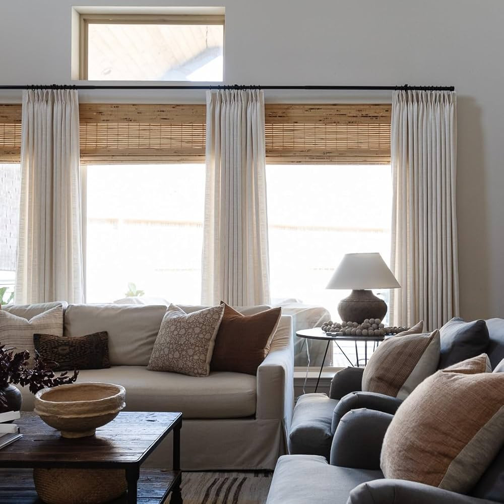 TWOPAGES Liz Linen Curtain Custom Linen Drapery Panel for Living Room Bedroom Patio Door,1 Panel | Amazon (US)