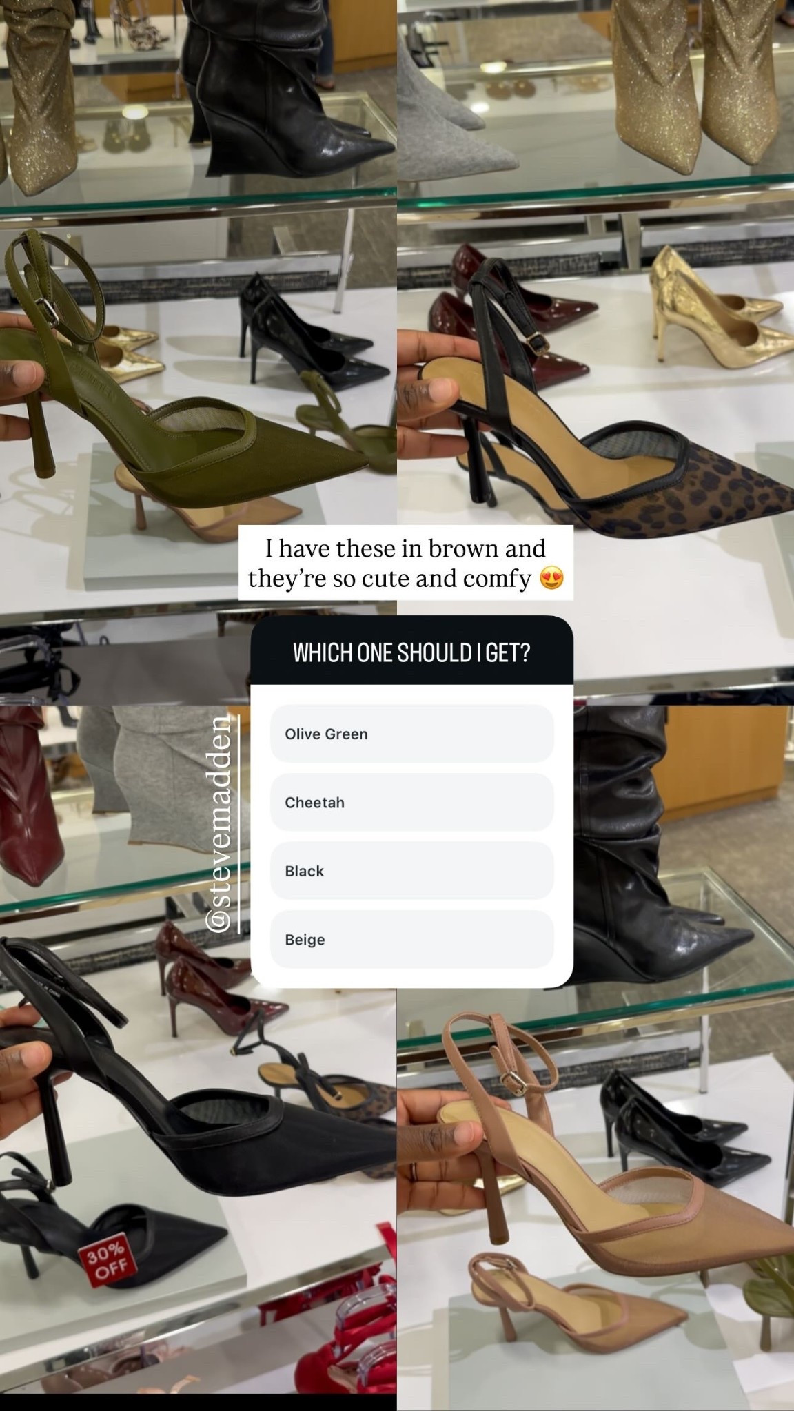 I have these in brown and they’re so cute and comfy 😍 @stevemadden