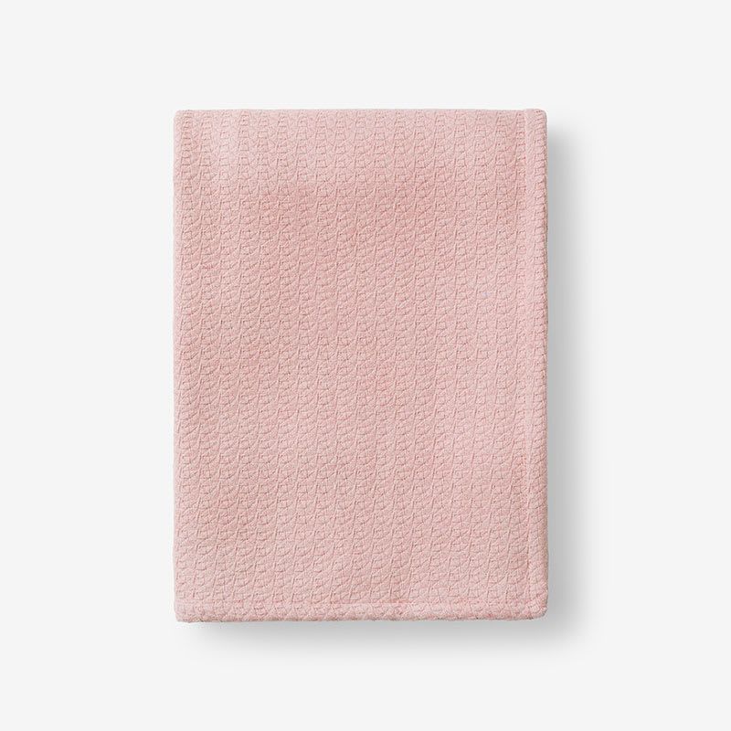 Organic Cotton Throw Blanket - Rose Quartz - Pink | The Company Store | The Company Store