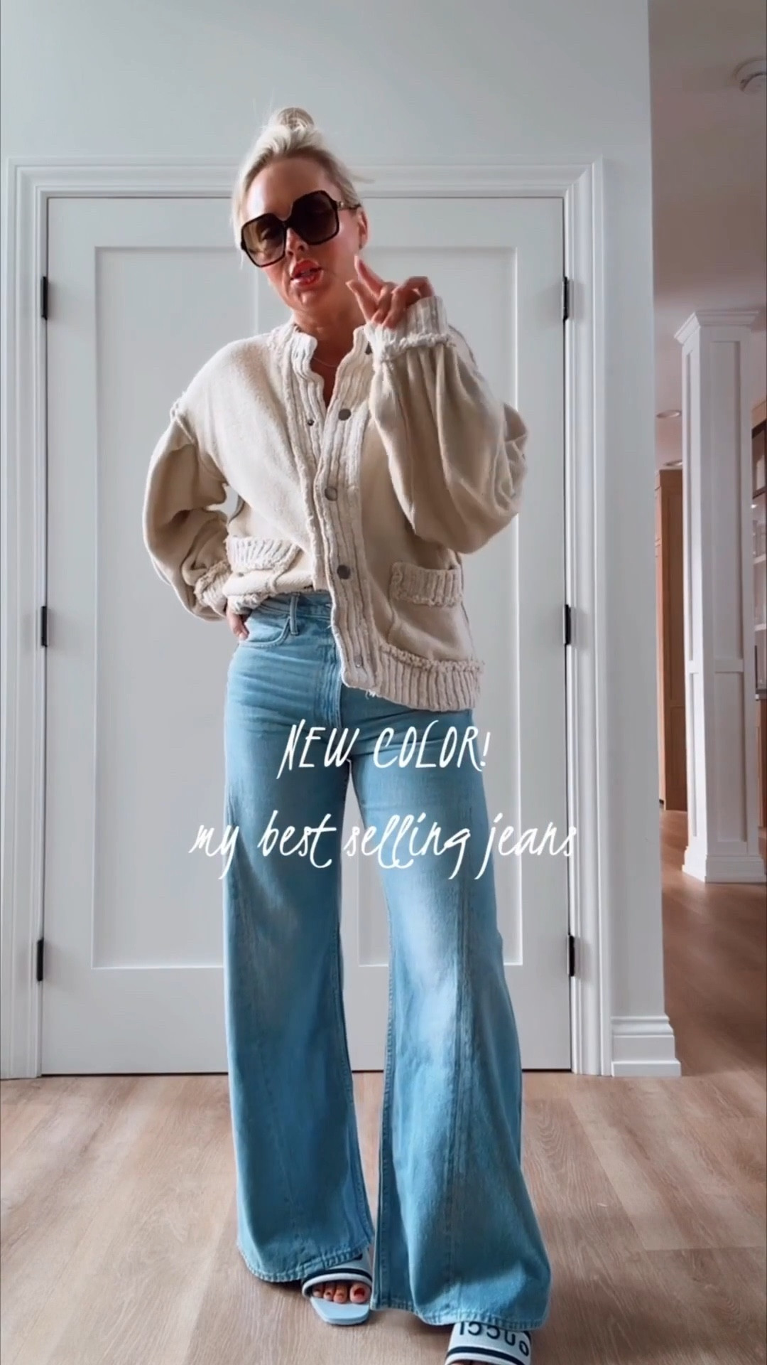 Back in stock! Now 4 colors! ✨✨✨
NEW color in my best selling denim! 🔥
I’m in my tts and I’m 5’6”.


Jeans. Denim. 2026. 2016. Denim trends. Gucci. Sandals. 

#LTKootd #LTKgrwm #LTKOver40