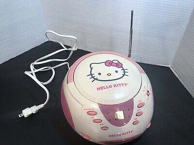 2012 Hello Kitty KT2024A Stereo AM/FM CD Player Boombox Radio Sanrio Tested  | eBay | eBay UK