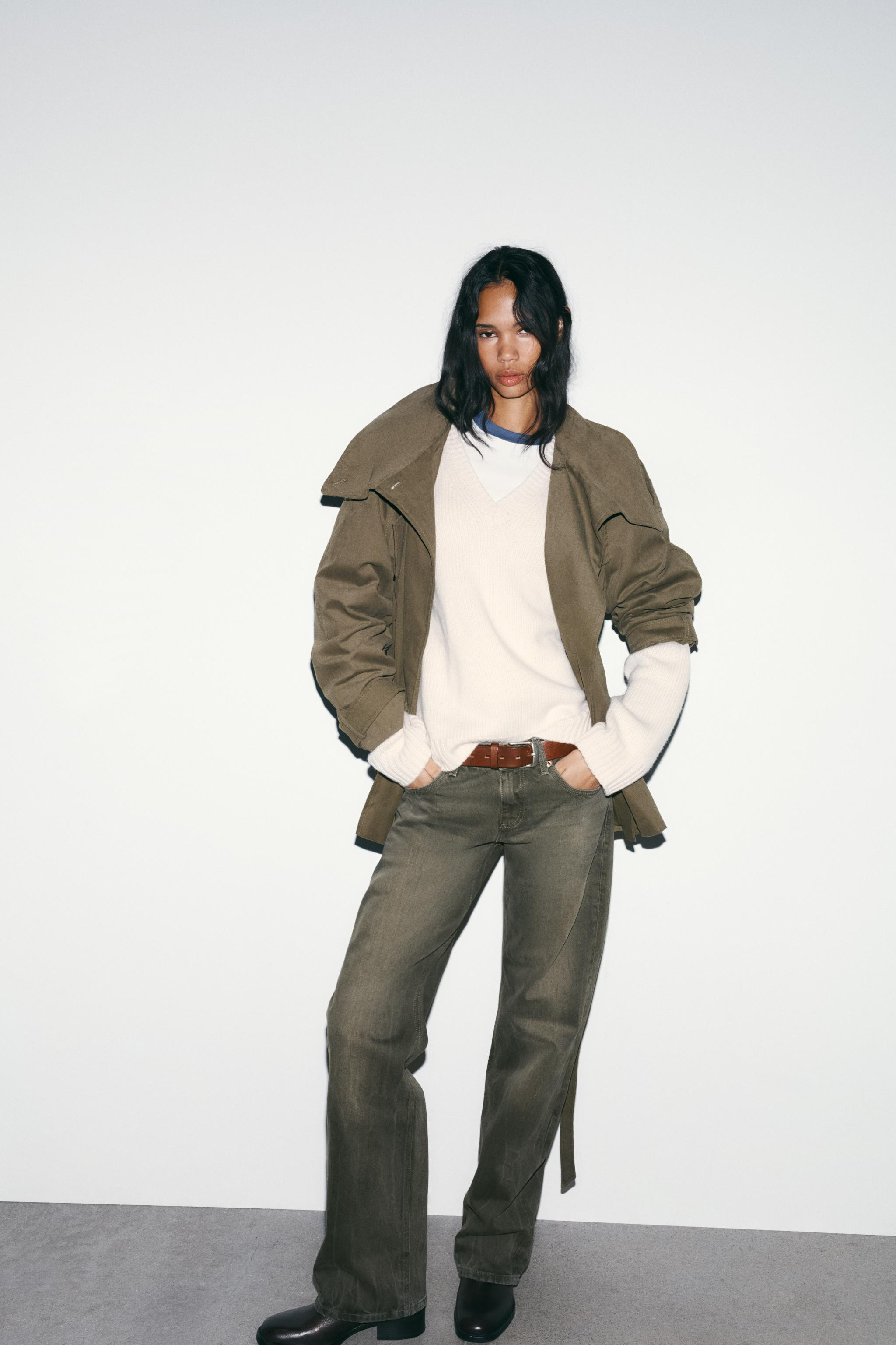 TRF WIDE LEG LOW RISE JEANS | Zara US