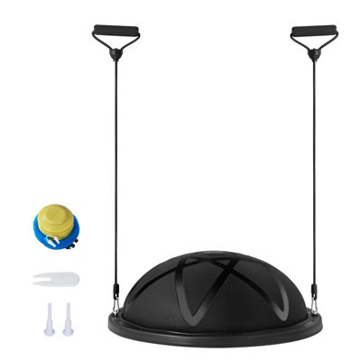 VEVOR Half Exercise Ball Trainer, 23 inch Balance Ball Trainer, 660 lbs Capacity Stability Ball, Yoga Ball with Resistance Bands and Pump | Target