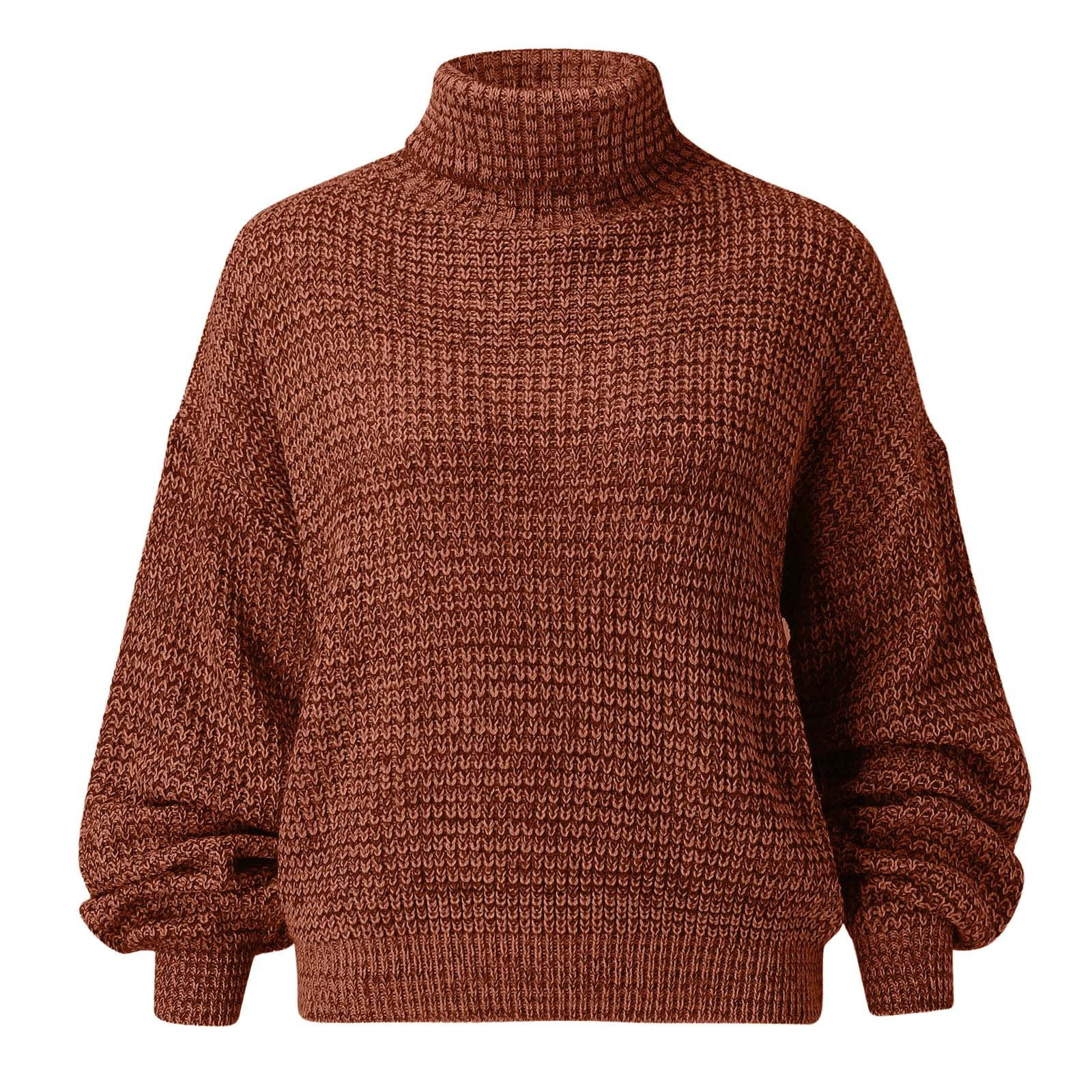 Labakihah sweaters for women Womens Turtleneck Tunic Fall Sweaters Long Batwing Sleeve Spilt Hem ... | Walmart (US)