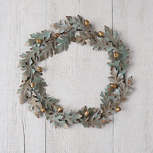 Verdigris Oak + Acorn Wreath | Terrain