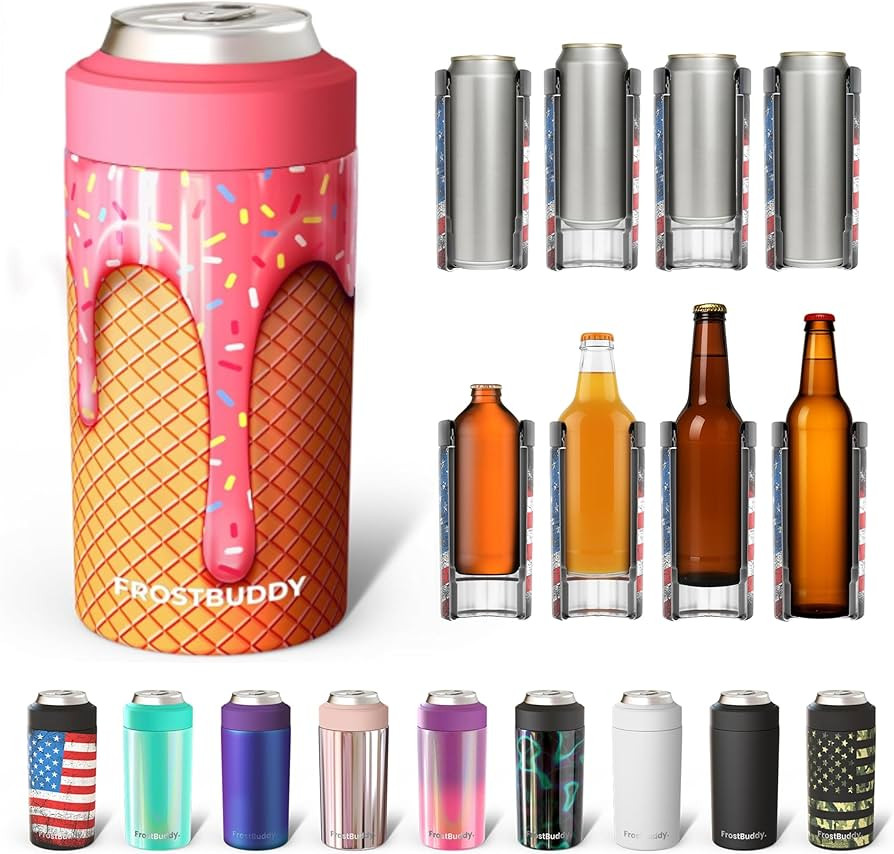 Frost Buddy Universal Buddy Can Cooler - Fits All - For Regular 12 & 16 oz or Slim-Size Bottles -... | Amazon (US)