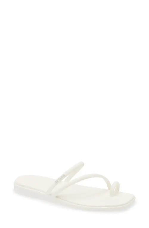 CROCS Miami Toe Loop Sandal in Chalk at Nordstrom, Size 7 | Nordstrom