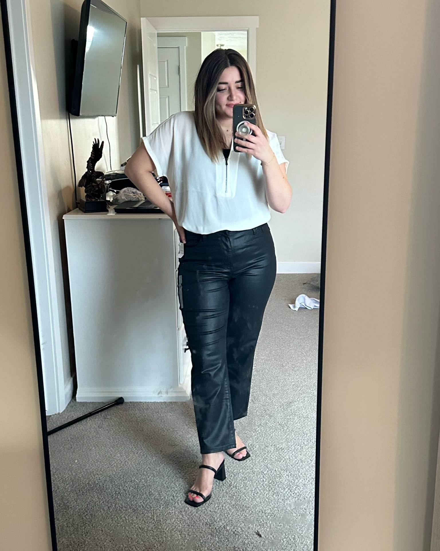 I’m wearing a size 12 for the pants and a medium in the top.

#LTKfindsunder50 #LTKworkwear #LTKSpringSale