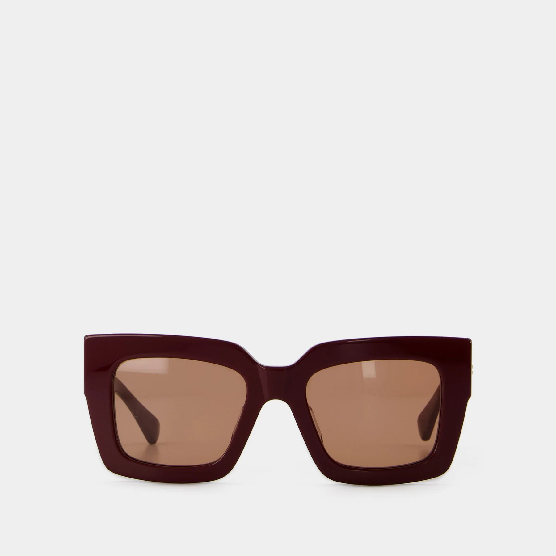 Lunettes De Soleil - Bottega Veneta - Acétate - Bordeaux | Monnier Paris (ROW)