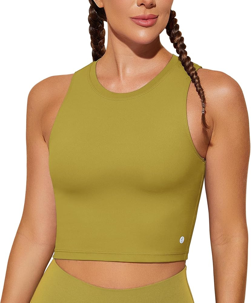 Natural Feelings Nudi Sports Bras for Women Removable Padded Yoga Tank Tops Sleeveless Fitness Wo... | Amazon (US)