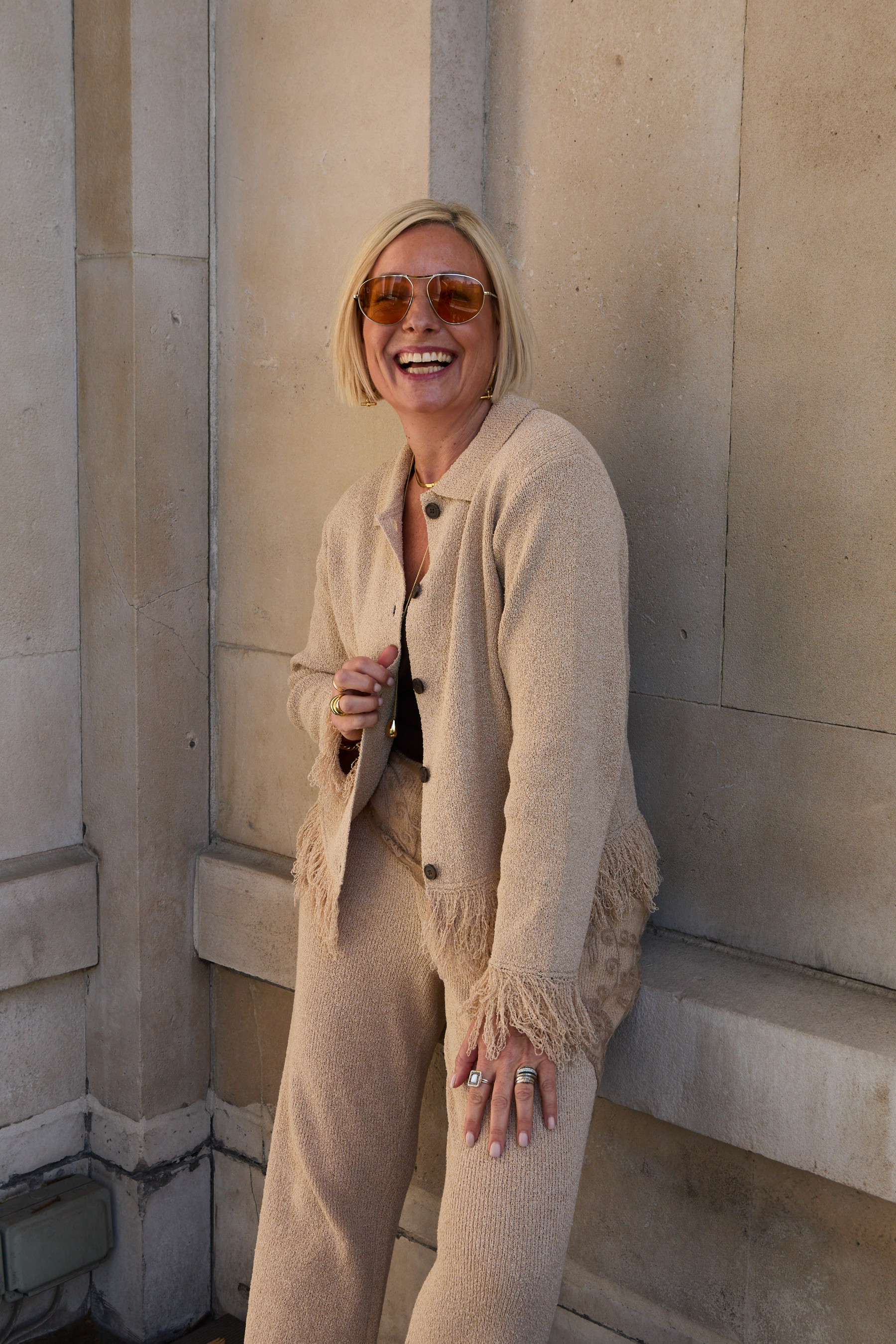 LTK Studio SS26, dressed in Pretty Lavish 🤎

Spring outfit, spring style, summer outfit, summer style, cardigan, fringe, knit trousers 

 #LTKuk #LTKspring #LTKsummer