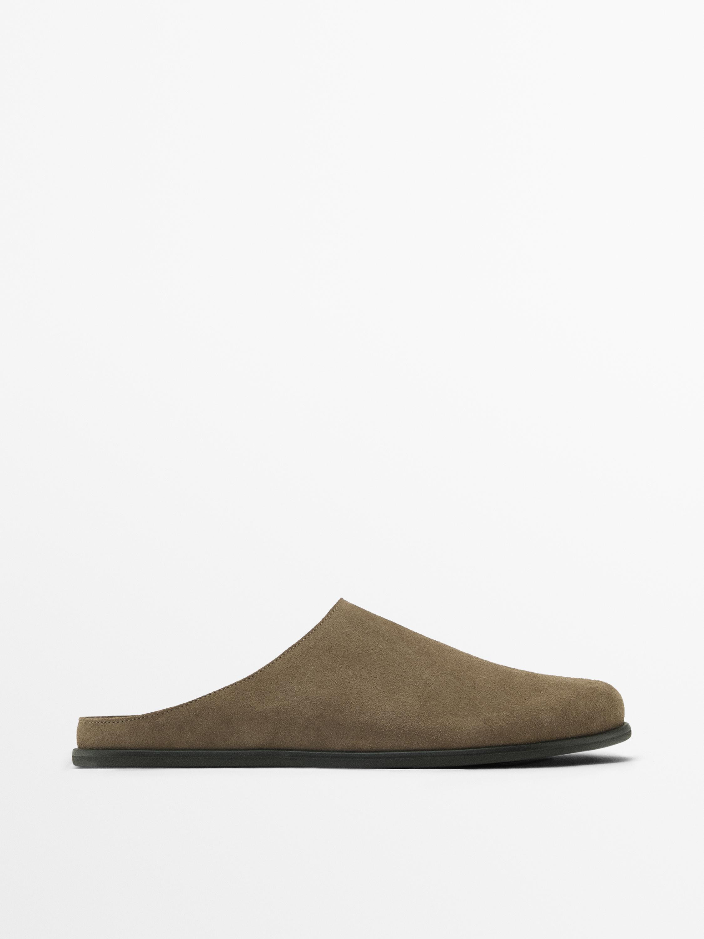 Split-leather clogs | Massimo Dutti US