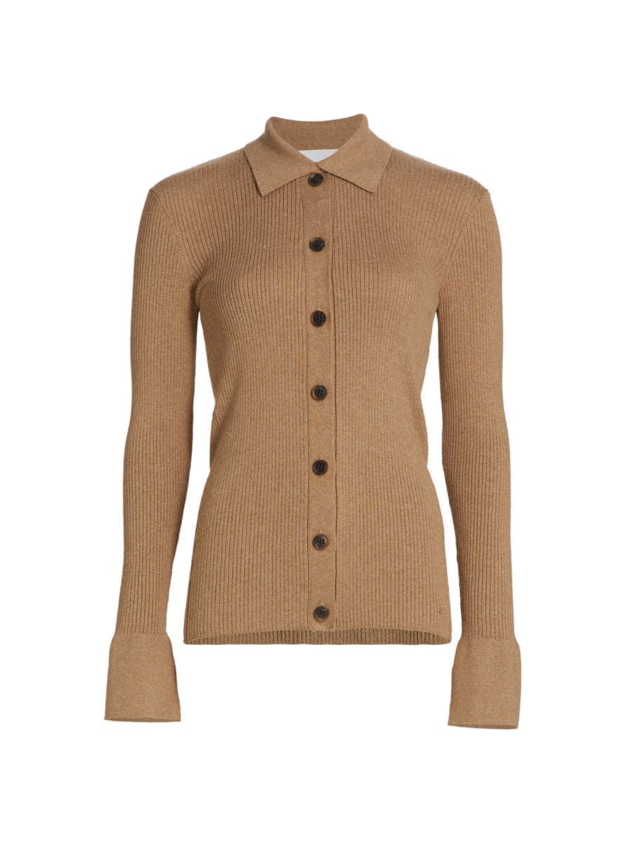 Frame Slim Rib-Knit Cardigan | Saks Fifth Avenue