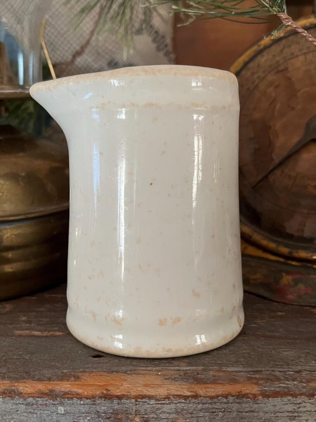 Vintage Stained Ironstone Creamer Sterling China Co. Vitrified - Etsy | Etsy (US)