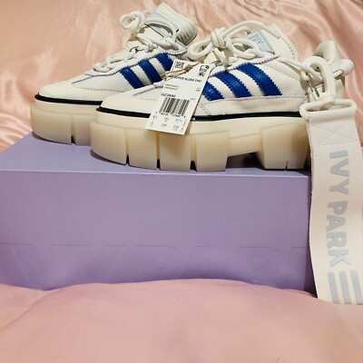 Size 6 - adidas Sleek Super Beyonce Ivy Park White Blue | eBay US