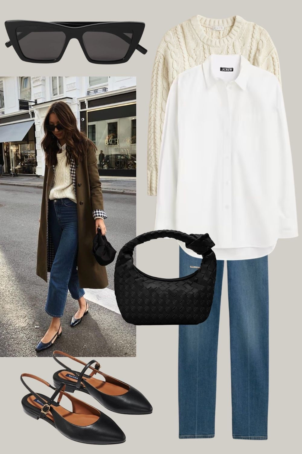 Stovepipe Jeans Outfit Idea
 Currently trending, stovepipe jeans are the perfect balance between straight leg jeans and skinny jeans. 
Outfit features: YSL, Sezane, Everlane, JCrew, Quince

#LTKootd