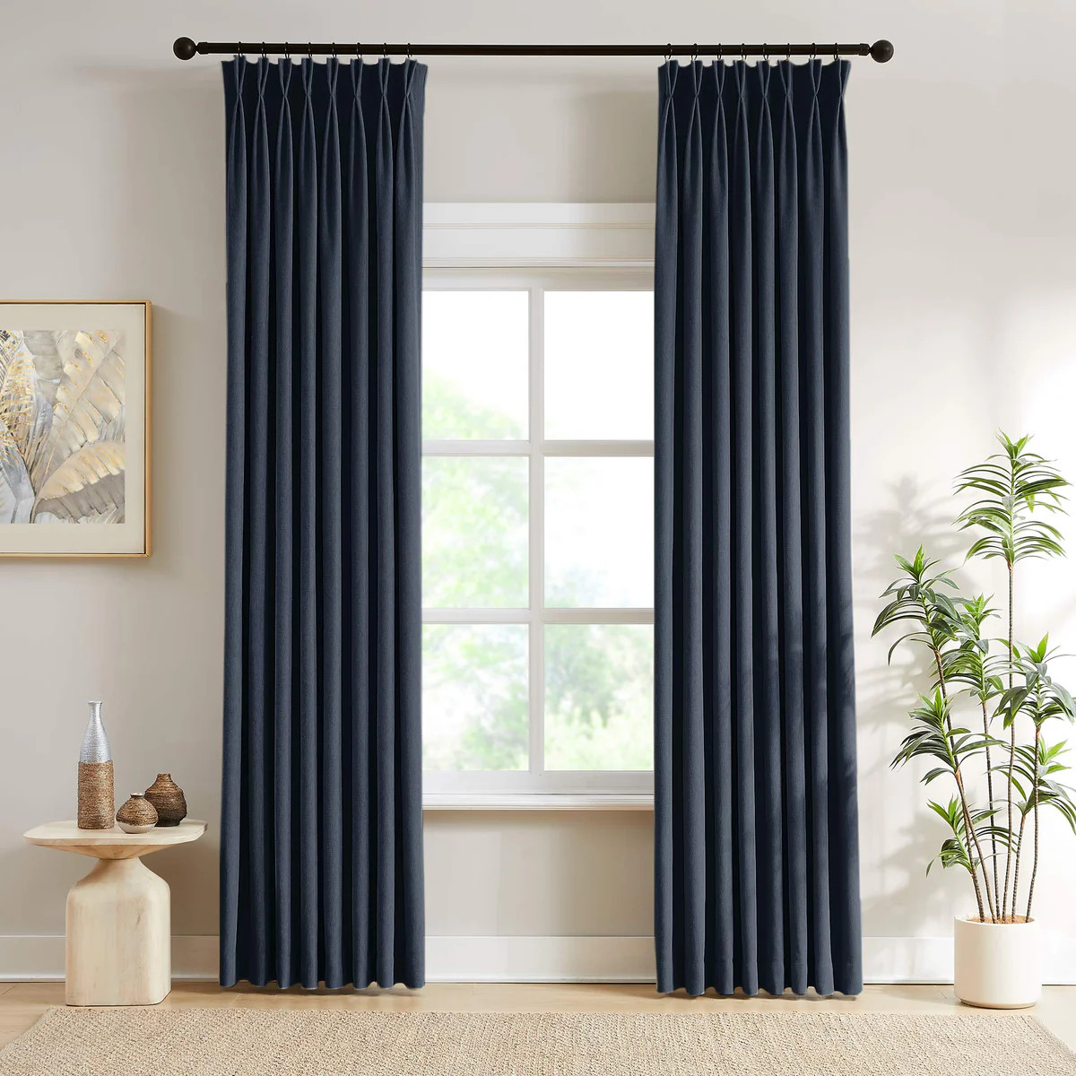 Scott Heavyweight Soft Checked Curtains | Curtarra