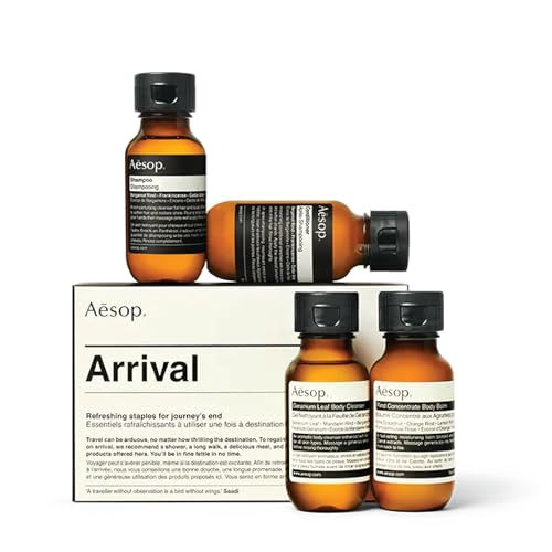Aesop Arrival Travel Set | Hair and Body Care Staples to Help Refresh | 1.7oz / 50mL (Pack of 4) | Amazon (US)