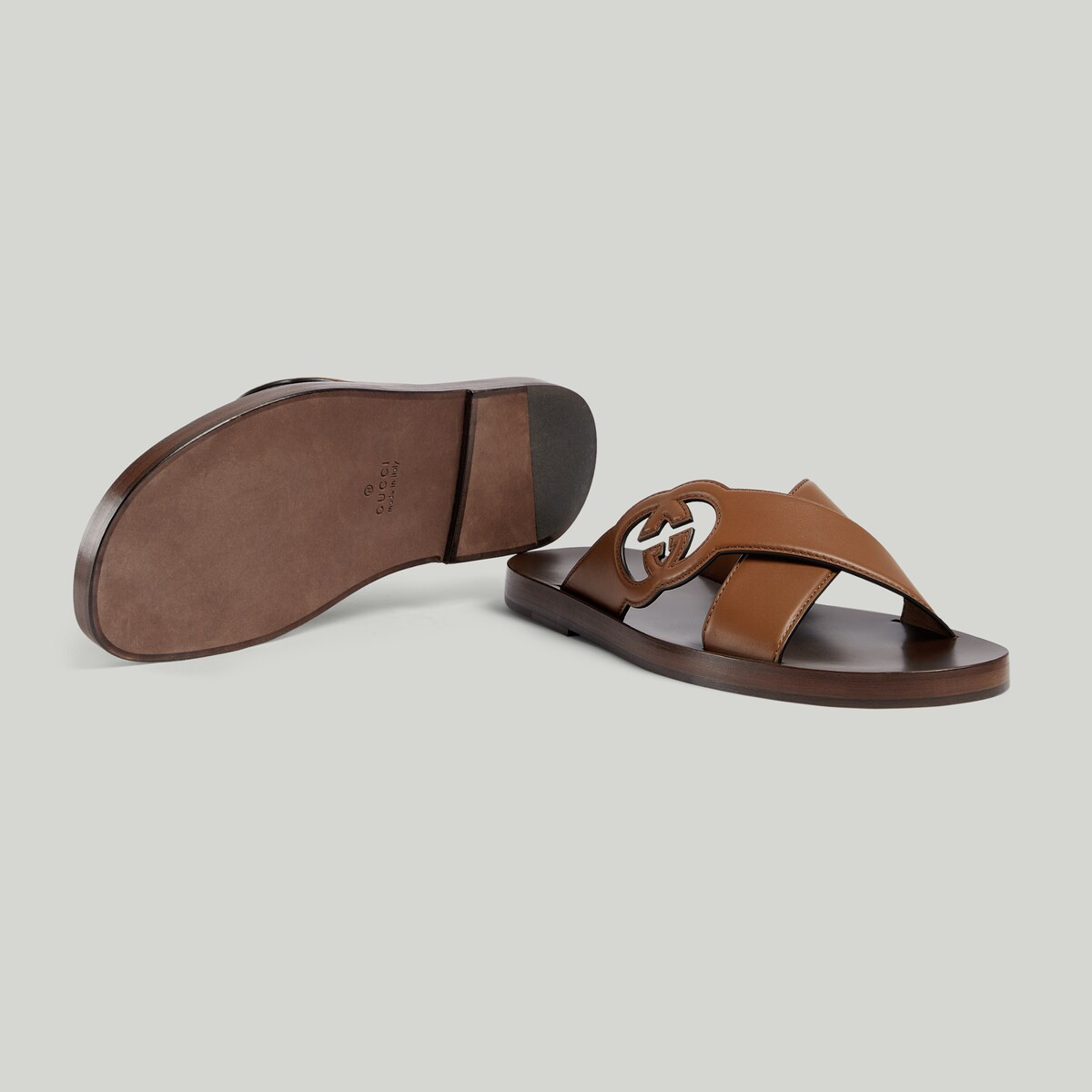 Men's Interlocking G slide sandal | Gucci (US)