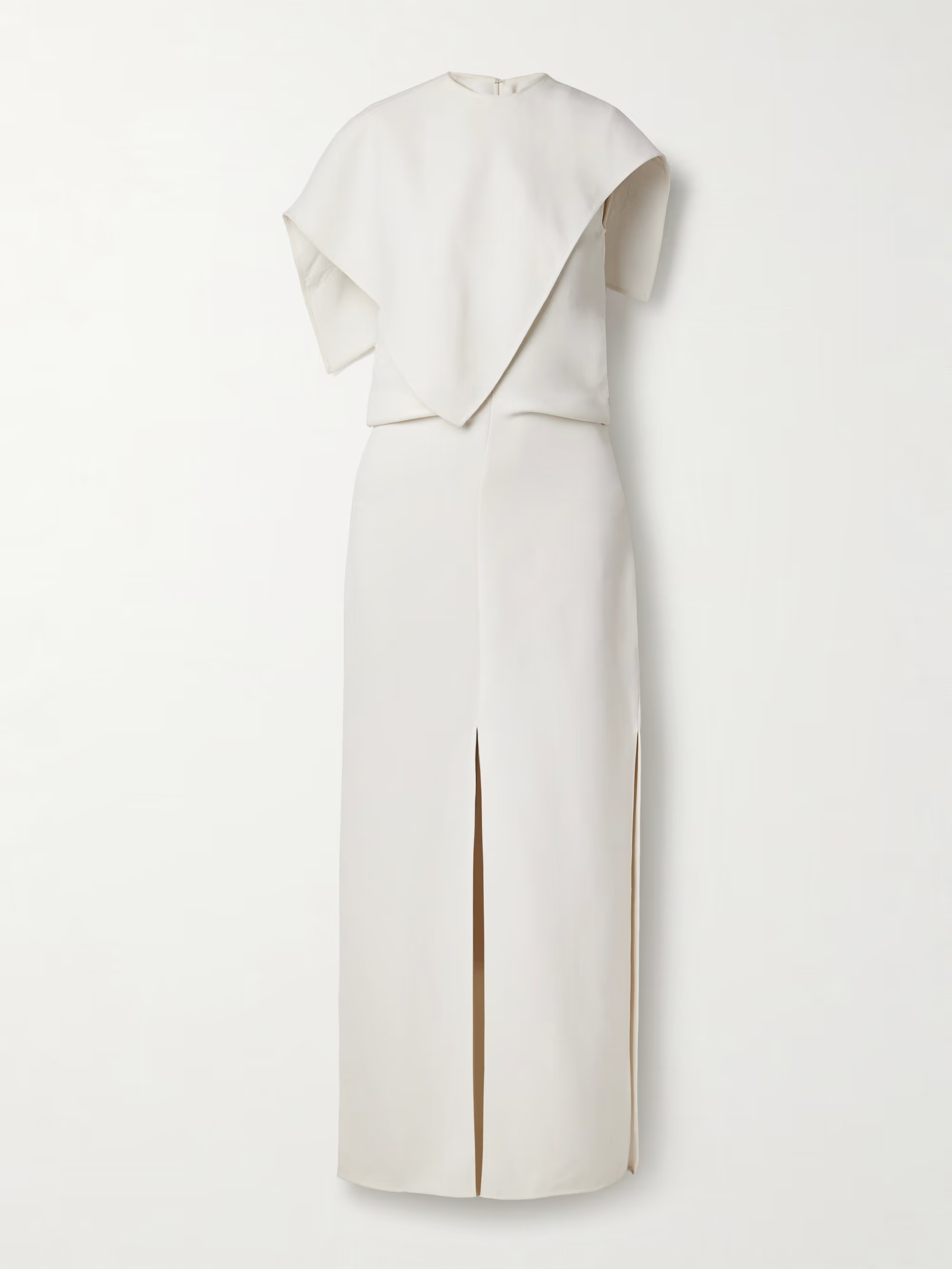 Selene asymmetric draped stretch-crepe maxi dress | NET-A-PORTER (UK & EU)