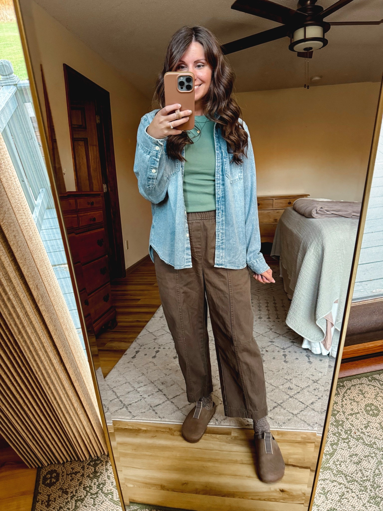 Small in my tee shirt (I own in 3 colors), xs petite in my barrel pants and my denim shirt is older so I linked similar. My clogs fit true to size 

#LTKSeasonal #LTKPetite #LTKFindsUnder50