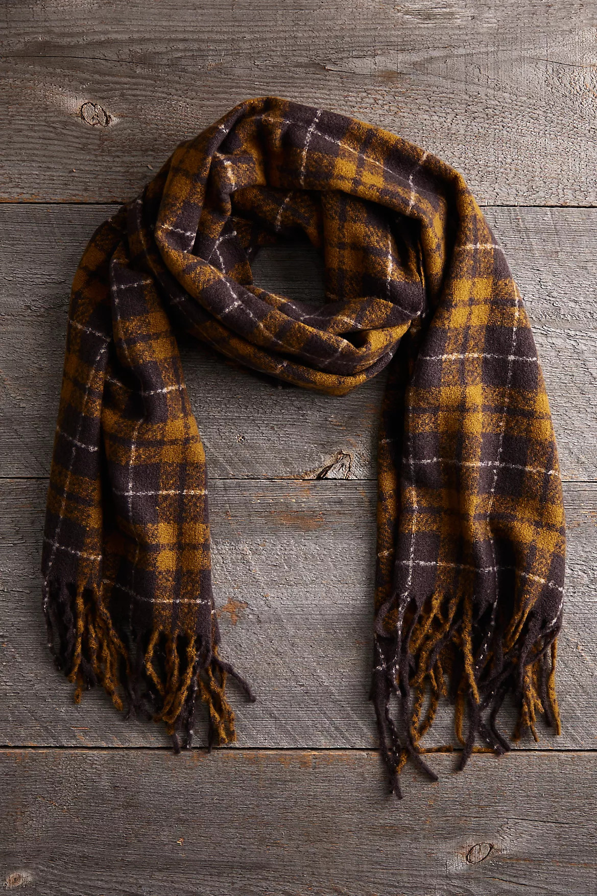 Fringed Plaid Scarf | Anthropologie (US)