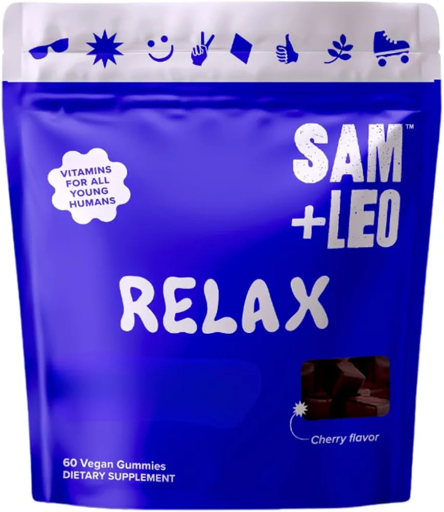 Relax Ashwagandha Gummies with Vitamin D2, Zinc - Cherry Flavor Daily Kids Gummies - 60 Gummies | Amazon (US)