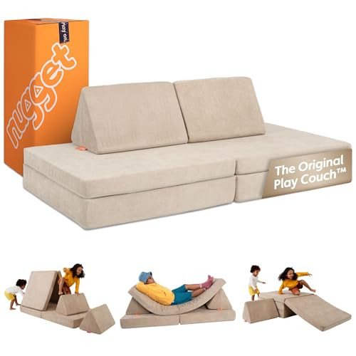 Nugget - The Original Play Couch for Kids - Modular Foam Children's Sofa for Playroom, Imaginatio... | Amazon (US)