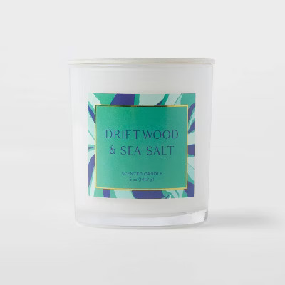 5oz Glass Jar Driftwood and Sea Salt Candle - Opalhouse™ | Target