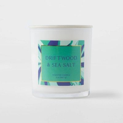 5oz Glass Jar Driftwood and Sea Salt Candle - Opalhouse&#8482; | Target