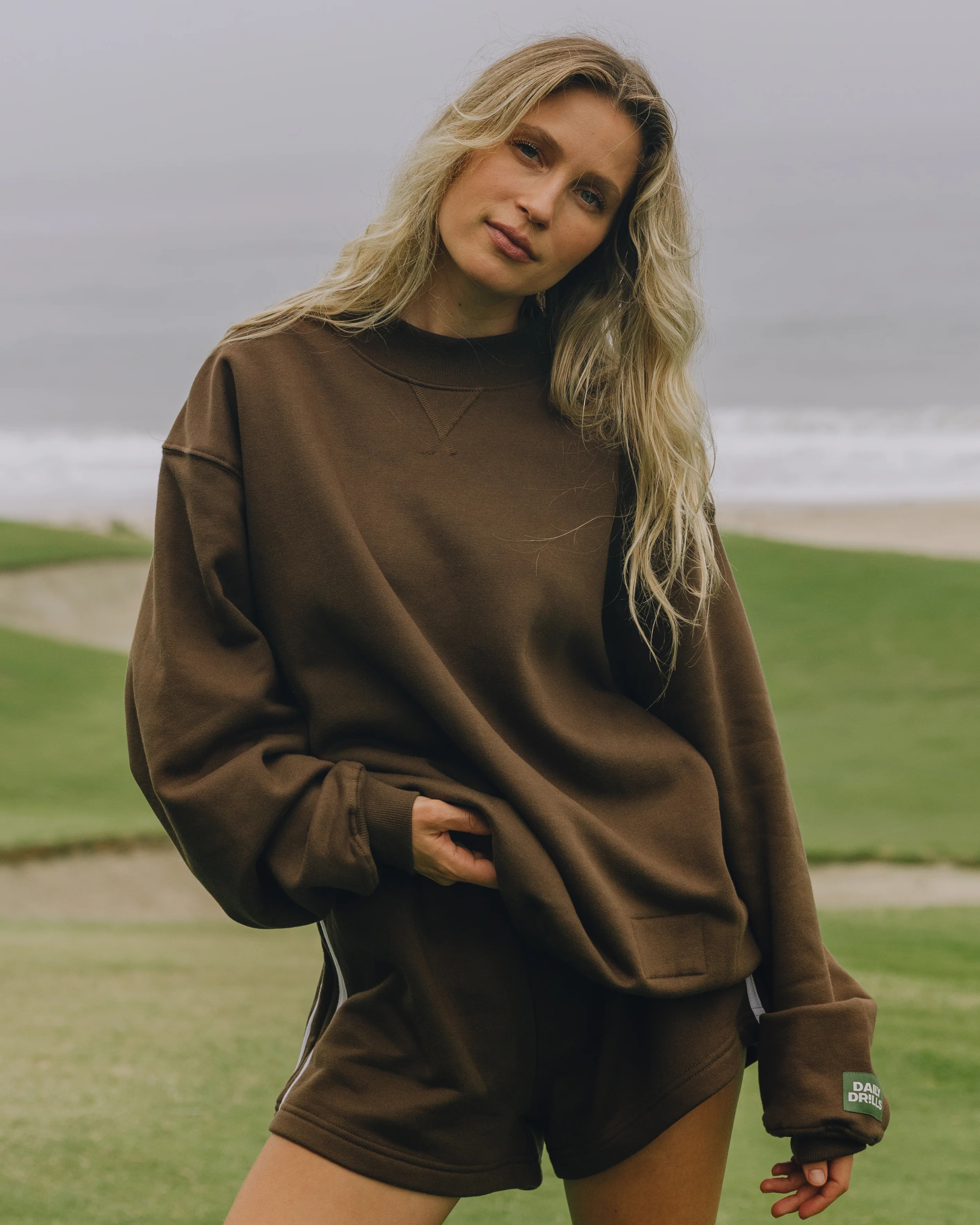 Fleece Vintage Crew - Coco | Daily Drills LLC