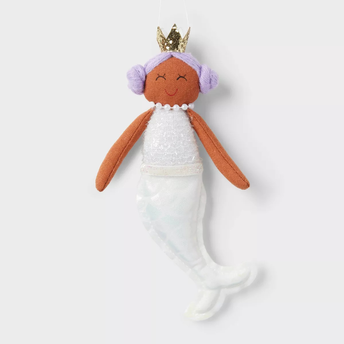 Fabric Mermaid with Purple Hair Christmas Tree Ornament - Wondershop™: Indoor Decoration, 7" He... | Target
