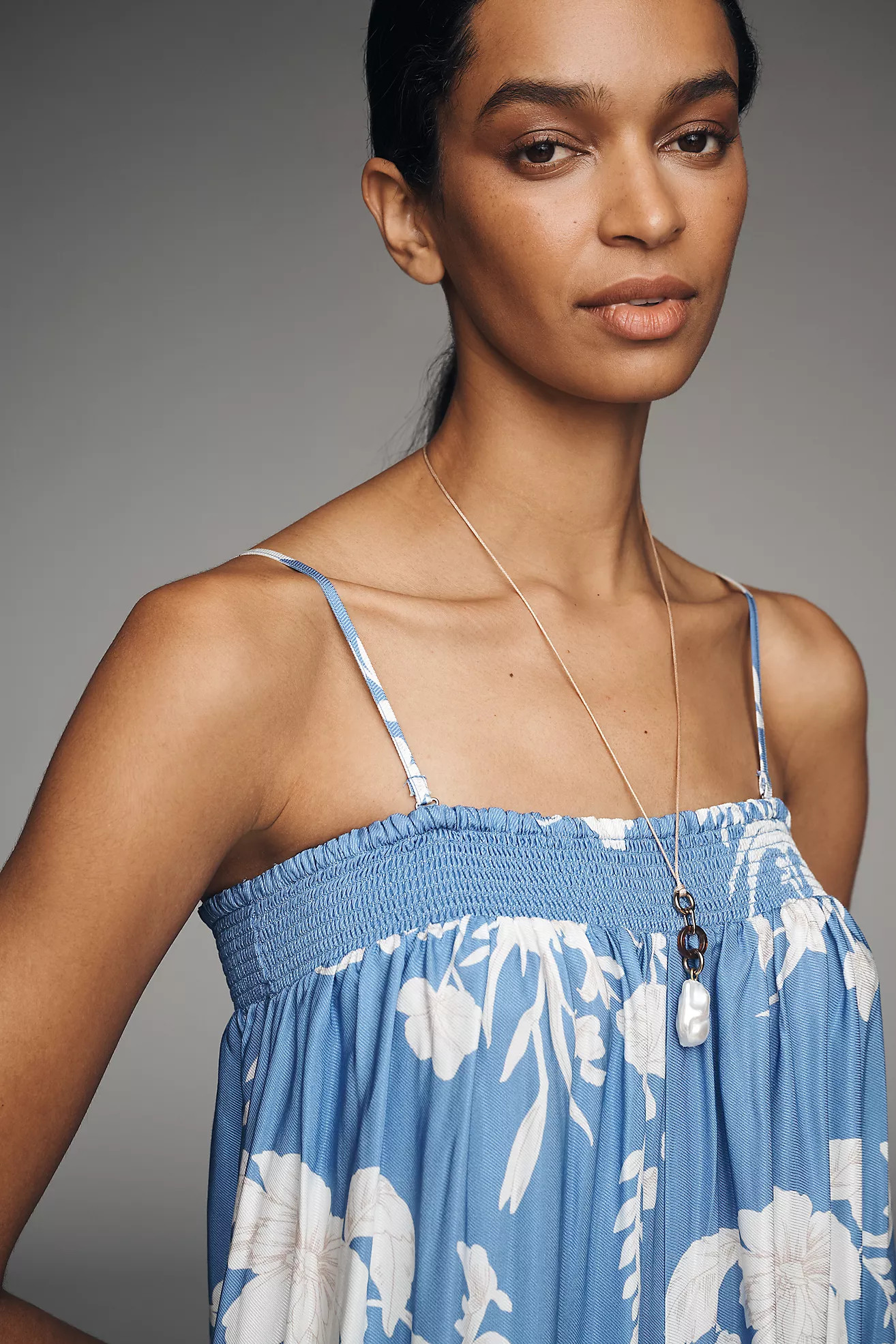 Maeve Printed Fluid Wide-Leg Jumpsuit | Anthropologie (US)