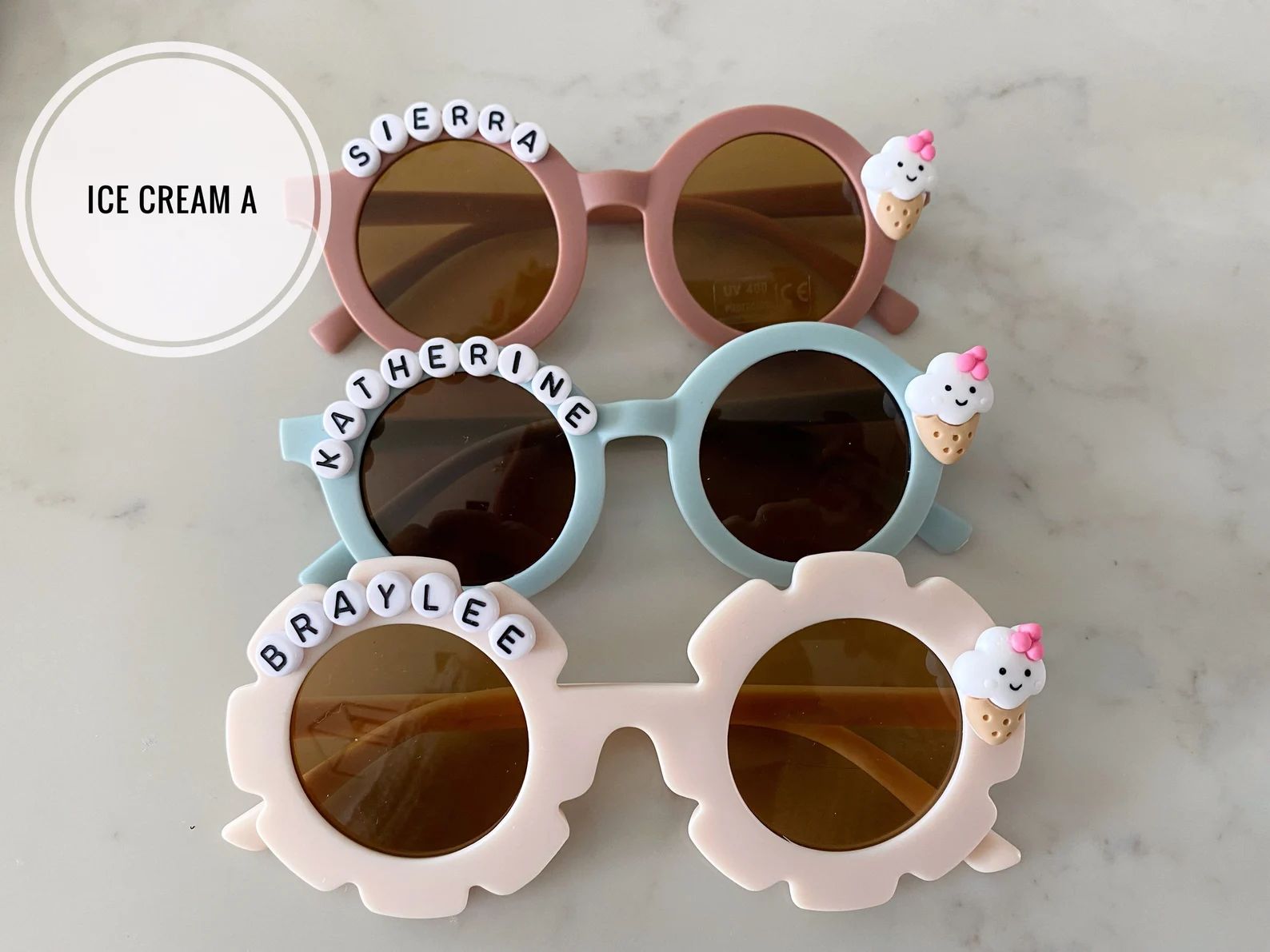 Personalized Name Unicorn Princess Sunglasses for Kids - Etsy | Etsy (US)