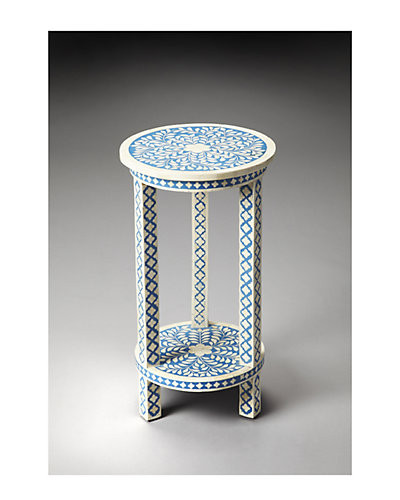 Amanda Blue Bone Inlay Accent Table | Gilt & Gilt City