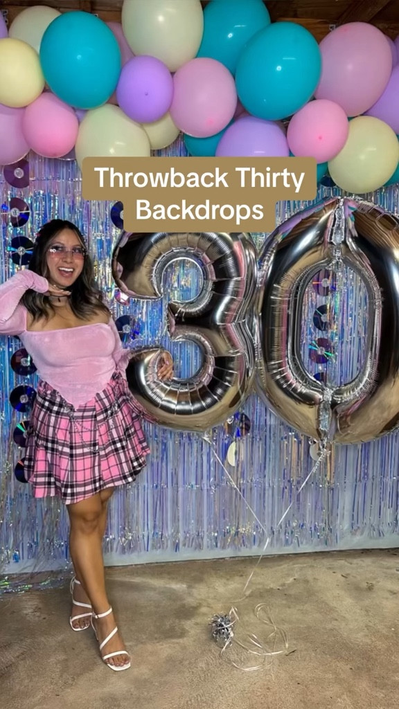 Throwback thirty backdrops