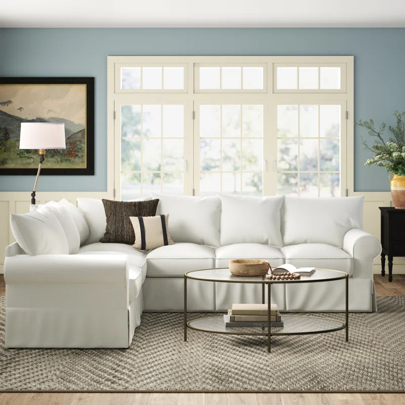 Jameson 117" Wide Down Cushion Corner Sectional | Wayfair North America