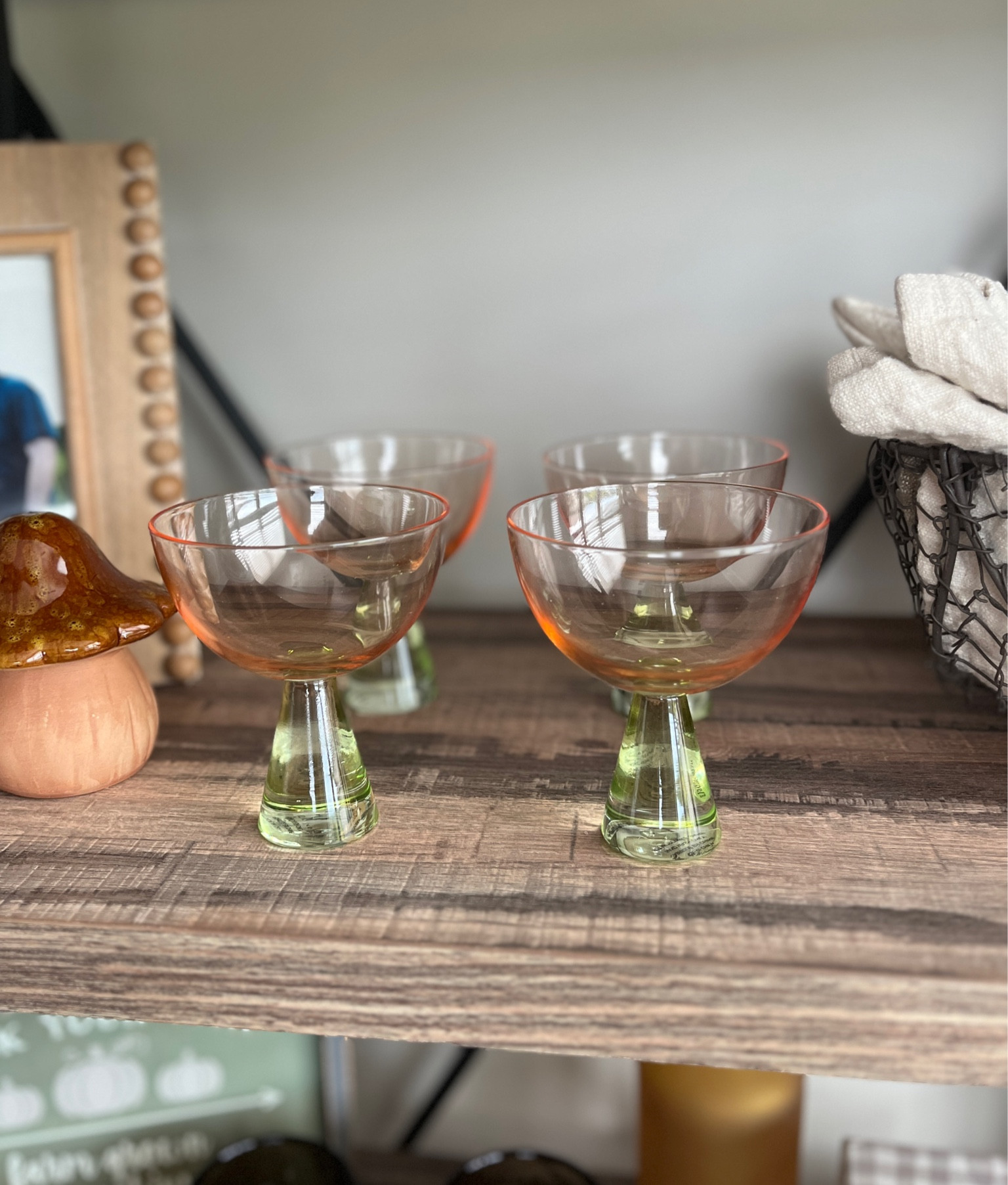 Duo-tone coupe glass set from Anthropologie! Got as a gift off our wedding registry and I nearly died of happiness! Perfect hostess gift 🥂 

#LTKfindsunder100 #LTKhome #LTKparties
