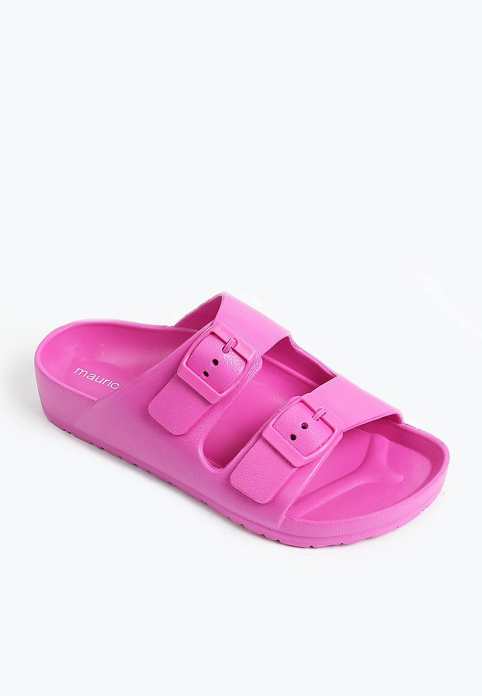 Remi Double Strap Buckle Slide Sandal | Maurices