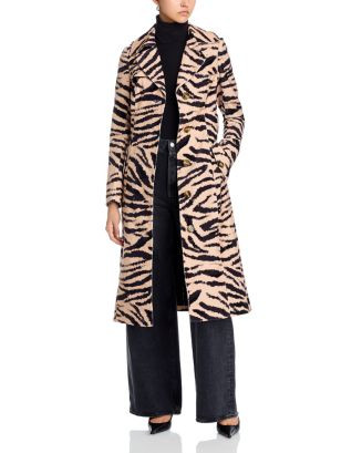 Karlie Zebra Velveteen Trench Coat | Bloomingdale's (AU)