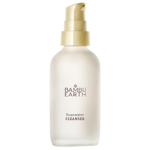 BAMBU EARTH Rosewater Face Cleanser - Helps Hydrate, Balance & Soothe - Non-Foaming, Alcohol-Free Daily Skincare Cleanser with Organic Rosewater Hydrosol to Support Natural Skin's Barrier - 4 Fl. oz | Amazon (US)