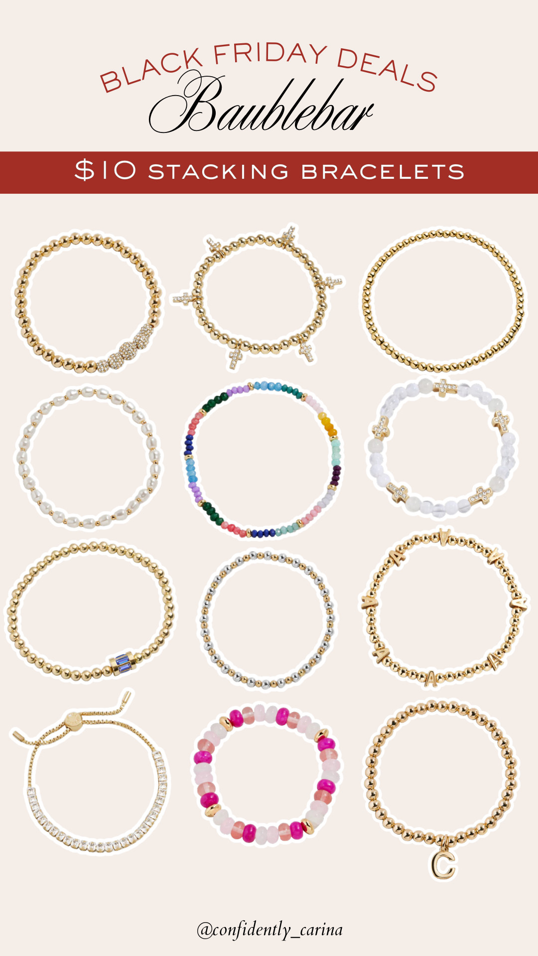 $10 stacking bracelets at Baublebar for Black Friday! Love these for layering and accessorizing!
 

#LTKCyberWeek #LTKGiftGuide #LTKHoliday