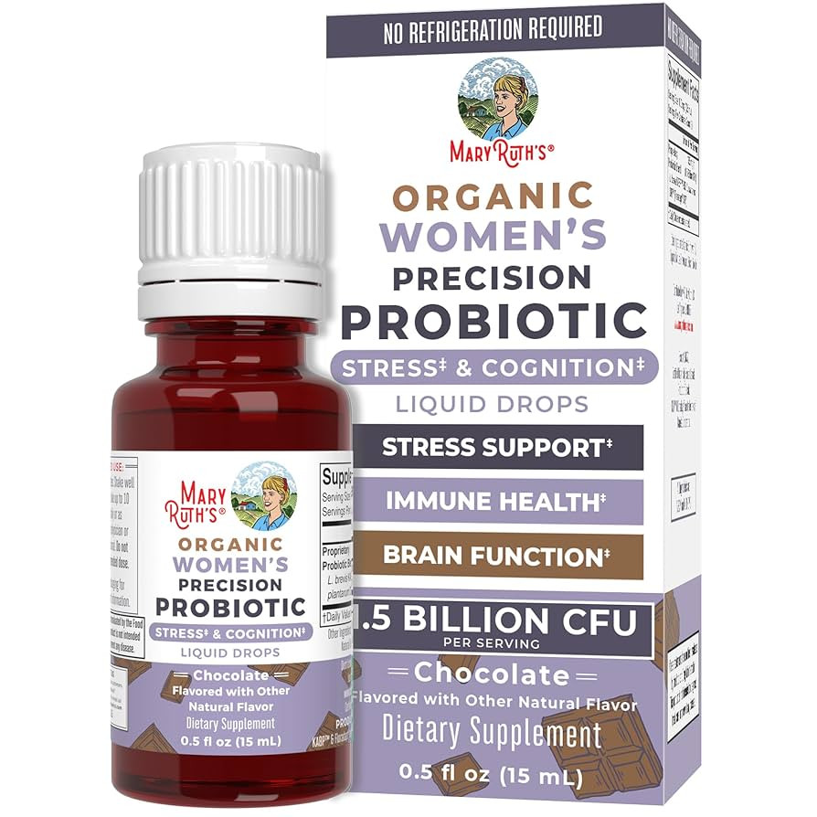 MaryRuth Organics USDA Organic Stress & Cognition Probiotics for Women | Focus Supplement | Suppo... | Amazon (US)