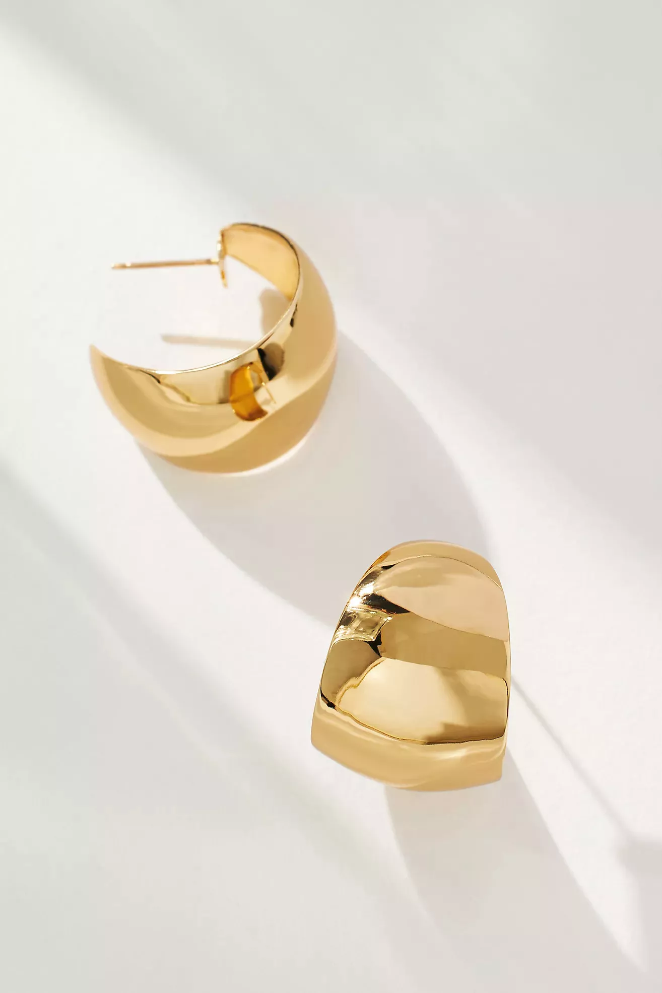 4mm Thick Gold Chunky Earrings … curated on LTK