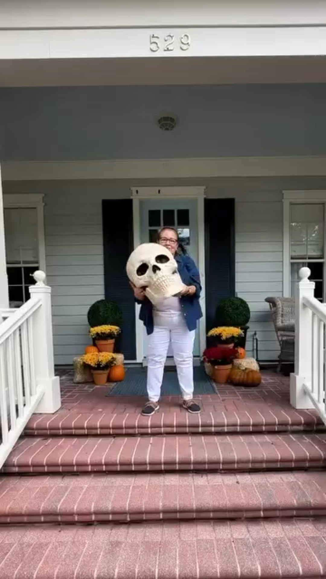 Greet your guests this Halloween with spooky giant skulls!  This is an easy way to make a great impact with your Halloween decorations!  

#LTKSeasonal