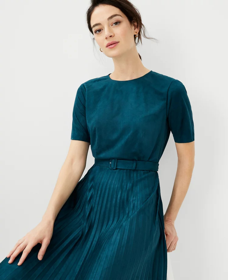 The Midi Flare Dress in Double Knit | Ann Taylor (US)