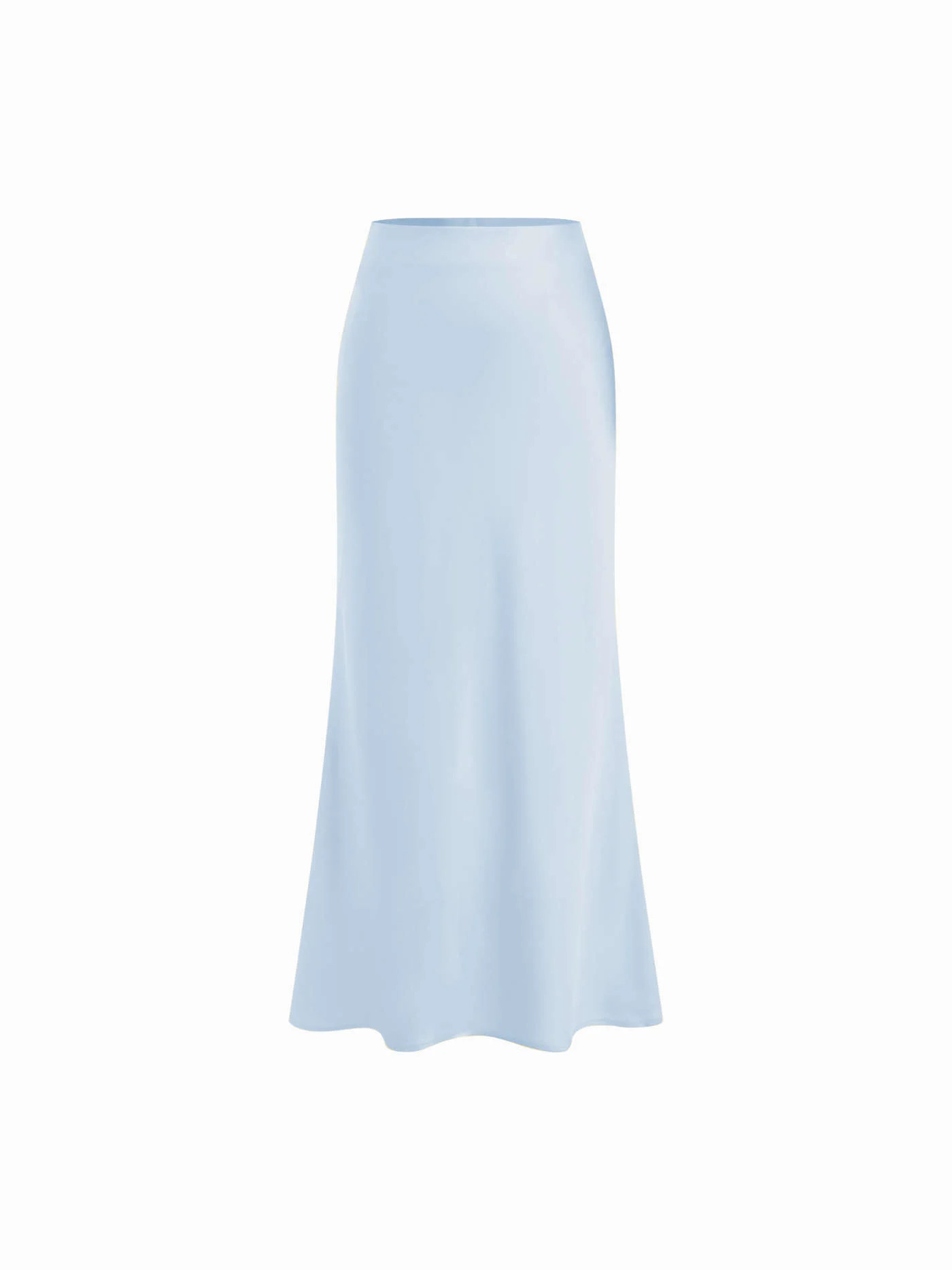Satin Solid Ruffle Maxi Skirt $29.90Flash Shipping | Cider