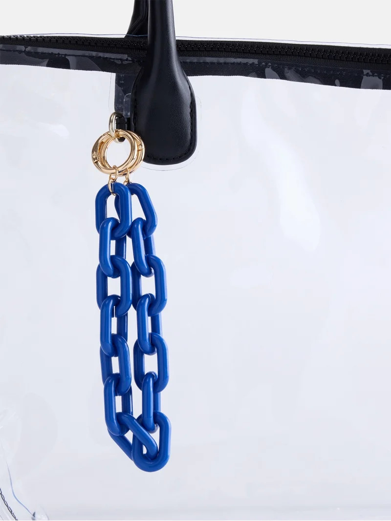 No Boundaries Women\u2019s Game Day Chain Swag Charm, Cobalt | Walmart (US)