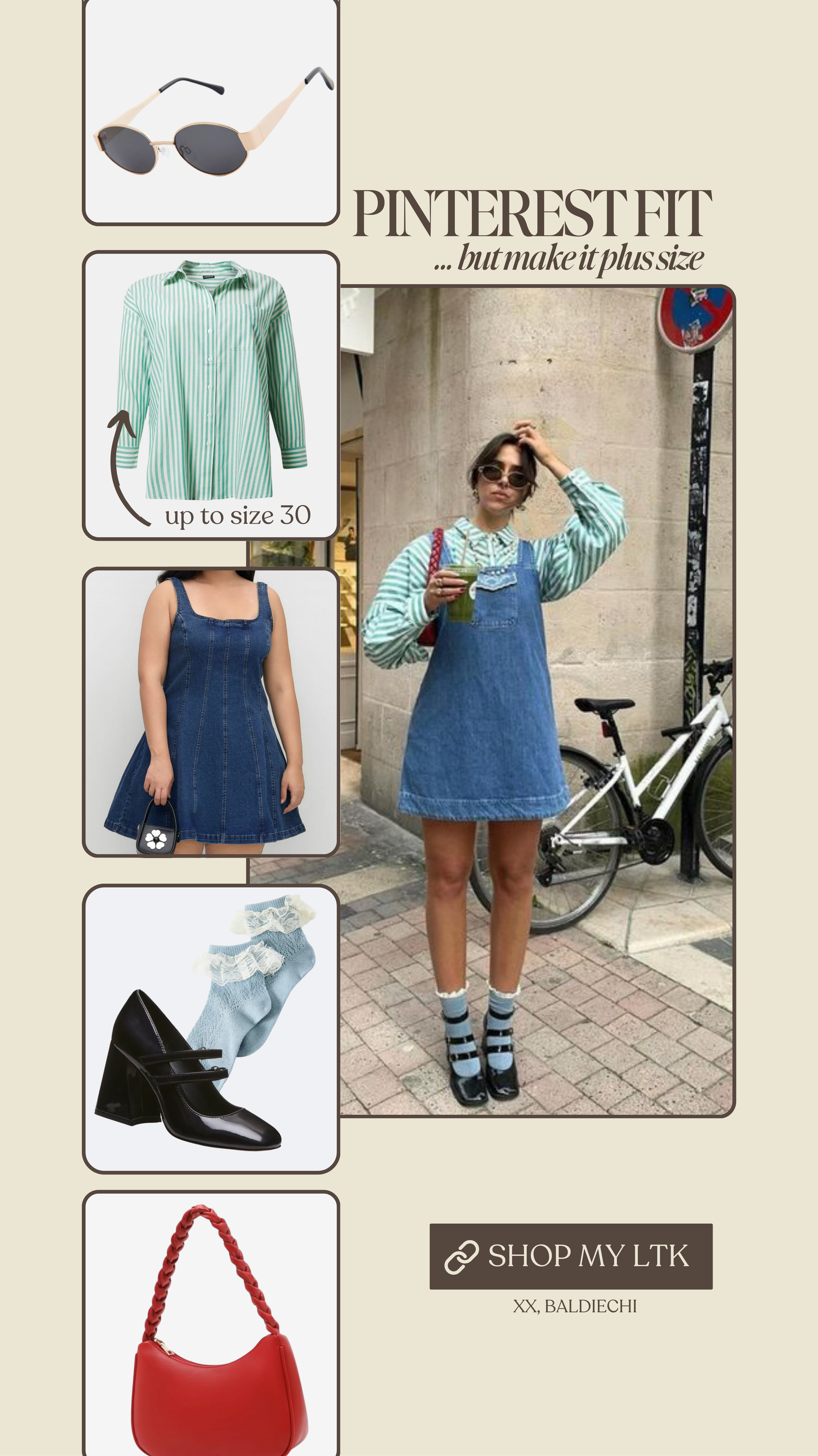 Cute spring Pinterest outfit but make it plus size! 

 #LTKMidsize #LTKStyleTip #LTKPlusSize